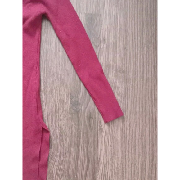 Capuffy Maroon Knot Ribbed Sweater Dress Womens Size Medium - Picture 3 of 6